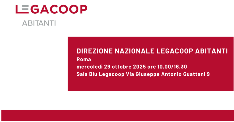 Legacoop Abitanti – Direzione nazionale